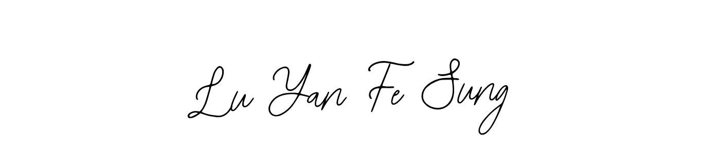 Design your own signature with our free online signature maker. With this signature software, you can create a handwritten (Bearetta-2O07w) signature for name Lu Yan Fe Sung. Lu Yan Fe Sung signature style 12 images and pictures png