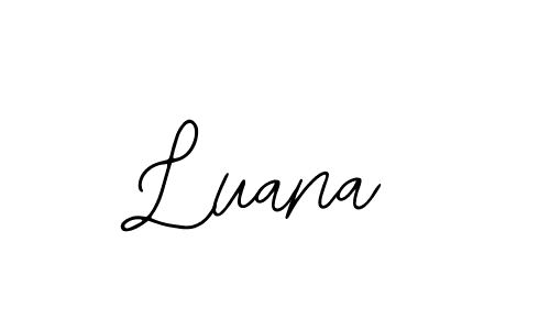 How to make Luana name signature. Use Bearetta-2O07w style for creating short signs online. This is the latest handwritten sign. Luana signature style 12 images and pictures png