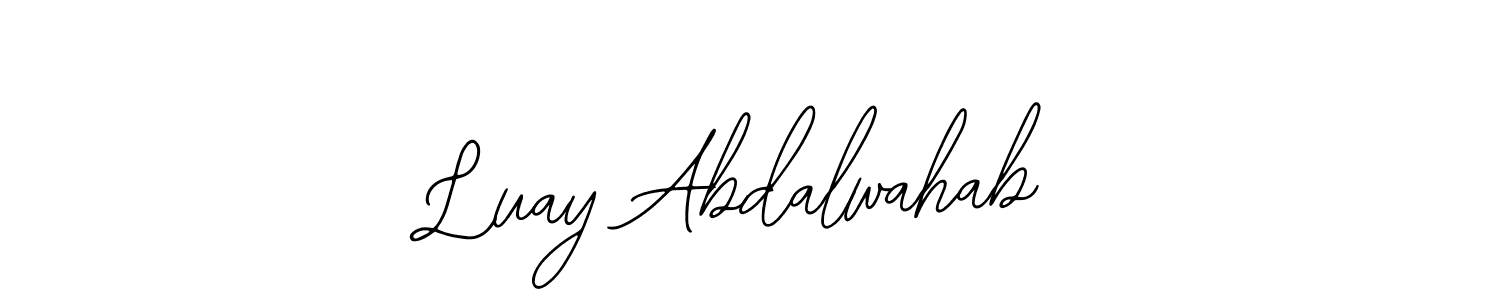 if you are searching for the best signature style for your name Luay Abdalwahab. so please give up your signature search. here we have designed multiple signature styles  using Bearetta-2O07w. Luay Abdalwahab signature style 12 images and pictures png