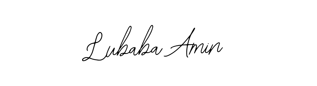 How to make Lubaba Amin name signature. Use Bearetta-2O07w style for creating short signs online. This is the latest handwritten sign. Lubaba Amin signature style 12 images and pictures png