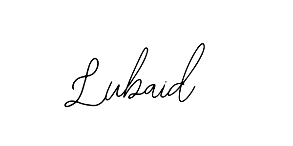 Use a signature maker to create a handwritten signature online. With this signature software, you can design (Bearetta-2O07w) your own signature for name Lubaid. Lubaid signature style 12 images and pictures png