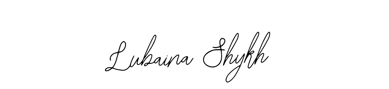 See photos of Lubaina Shykh official signature by Spectra . Check more albums & portfolios. Read reviews & check more about Bearetta-2O07w font. Lubaina Shykh signature style 12 images and pictures png