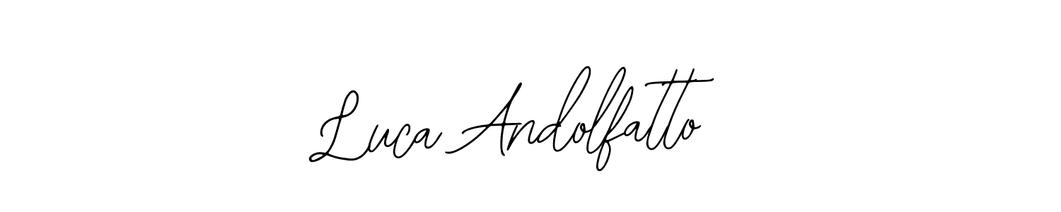 Similarly Bearetta-2O07w is the best handwritten signature design. Signature creator online .You can use it as an online autograph creator for name Luca Andolfatto. Luca Andolfatto signature style 12 images and pictures png