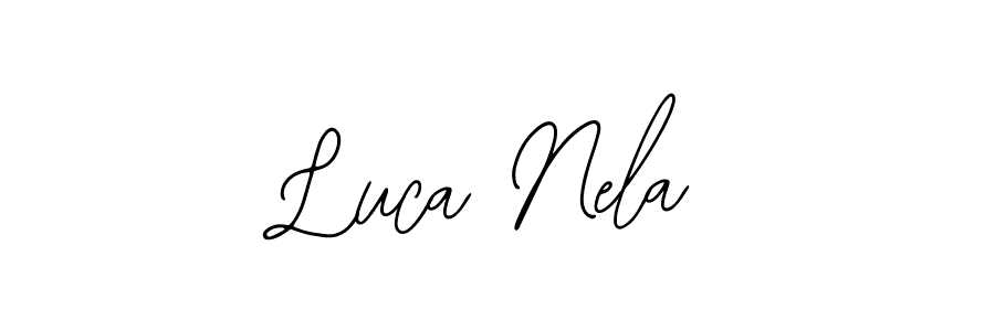 The best way (Bearetta-2O07w) to make a short signature is to pick only two or three words in your name. The name Luca Nela include a total of six letters. For converting this name. Luca Nela signature style 12 images and pictures png