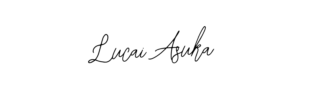 The best way (Bearetta-2O07w) to make a short signature is to pick only two or three words in your name. The name Lucai Asuka include a total of six letters. For converting this name. Lucai Asuka signature style 12 images and pictures png