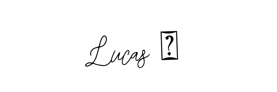 if you are searching for the best signature style for your name Lucas ♥. so please give up your signature search. here we have designed multiple signature styles  using Bearetta-2O07w. Lucas ♥ signature style 12 images and pictures png