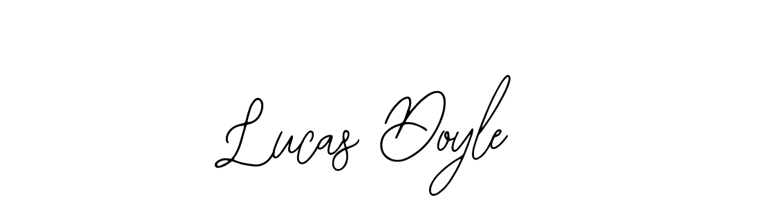 You should practise on your own different ways (Bearetta-2O07w) to write your name (Lucas Doyle) in signature. don't let someone else do it for you. Lucas Doyle signature style 12 images and pictures png