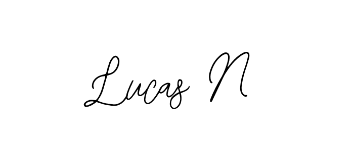 Make a beautiful signature design for name Lucas N. Use this online signature maker to create a handwritten signature for free. Lucas N signature style 12 images and pictures png
