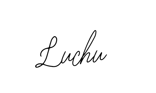 How to make Luchu name signature. Use Bearetta-2O07w style for creating short signs online. This is the latest handwritten sign. Luchu signature style 12 images and pictures png