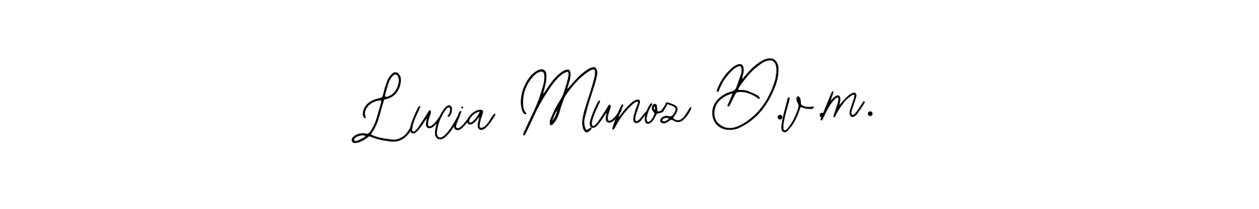 This is the best signature style for the Lucia Munoz D.v.m. name. Also you like these signature font (Bearetta-2O07w). Mix name signature. Lucia Munoz D.v.m. signature style 12 images and pictures png