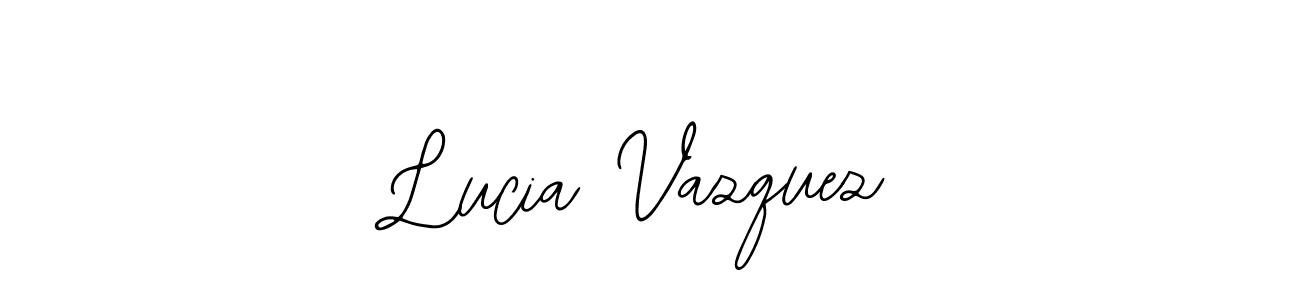 Make a short Lucia Vazquez signature style. Manage your documents anywhere anytime using Bearetta-2O07w. Create and add eSignatures, submit forms, share and send files easily. Lucia Vazquez signature style 12 images and pictures png