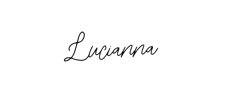 if you are searching for the best signature style for your name Lucianna. so please give up your signature search. here we have designed multiple signature styles  using Bearetta-2O07w. Lucianna signature style 12 images and pictures png