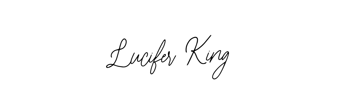 Use a signature maker to create a handwritten signature online. With this signature software, you can design (Bearetta-2O07w) your own signature for name Lucifer King. Lucifer King signature style 12 images and pictures png