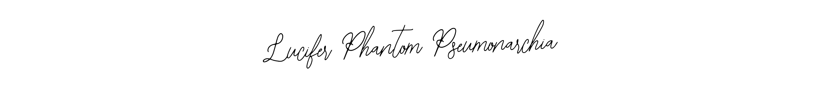 How to make Lucifer Phantom Pseumonarchia name signature. Use Bearetta-2O07w style for creating short signs online. This is the latest handwritten sign. Lucifer Phantom Pseumonarchia signature style 12 images and pictures png