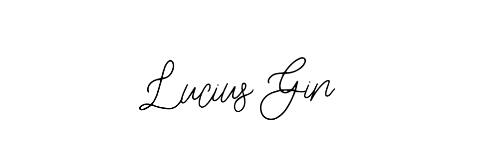 The best way (Bearetta-2O07w) to make a short signature is to pick only two or three words in your name. The name Lucius Gin include a total of six letters. For converting this name. Lucius Gin signature style 12 images and pictures png