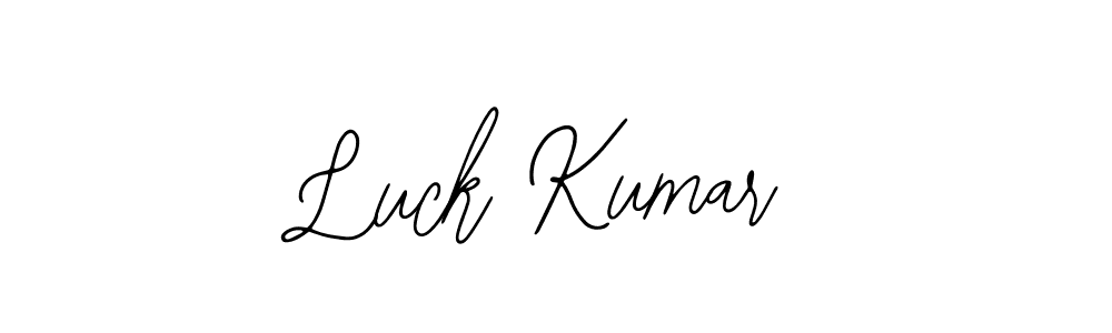 if you are searching for the best signature style for your name Luck Kumar. so please give up your signature search. here we have designed multiple signature styles  using Bearetta-2O07w. Luck Kumar signature style 12 images and pictures png