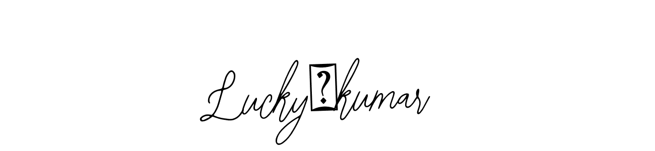 Also You can easily find your signature by using the search form. We will create Lucky❤kumar name handwritten signature images for you free of cost using Bearetta-2O07w sign style. Lucky❤kumar signature style 12 images and pictures png