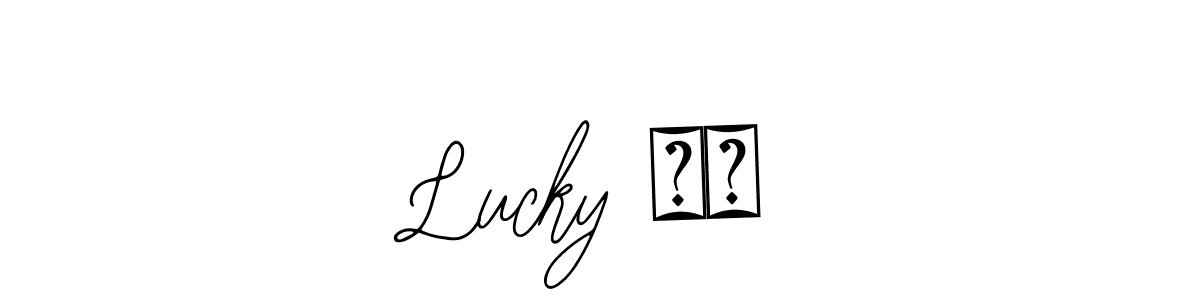 Also we have Lucky ❤️ name is the best signature style. Create professional handwritten signature collection using Bearetta-2O07w autograph style. Lucky ❤️ signature style 12 images and pictures png