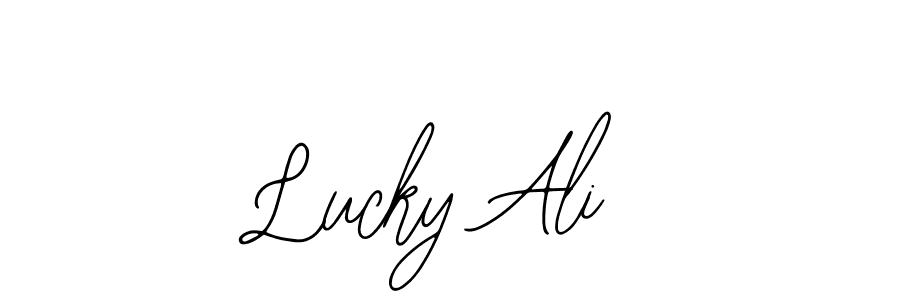 Similarly Bearetta-2O07w is the best handwritten signature design. Signature creator online .You can use it as an online autograph creator for name Lucky Ali. Lucky Ali signature style 12 images and pictures png
