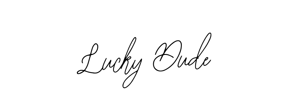 Make a beautiful signature design for name Lucky Dude. Use this online signature maker to create a handwritten signature for free. Lucky Dude signature style 12 images and pictures png