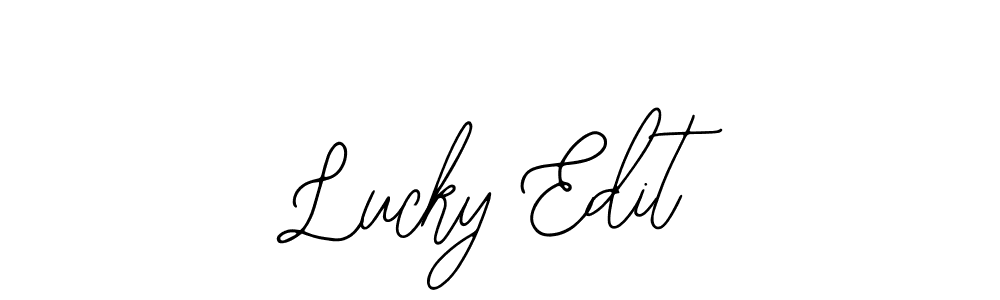 Here are the top 10 professional signature styles for the name Lucky Edit. These are the best autograph styles you can use for your name. Lucky Edit signature style 12 images and pictures png