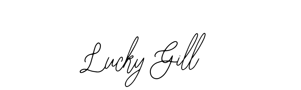 Also we have Lucky Gill name is the best signature style. Create professional handwritten signature collection using Bearetta-2O07w autograph style. Lucky Gill signature style 12 images and pictures png