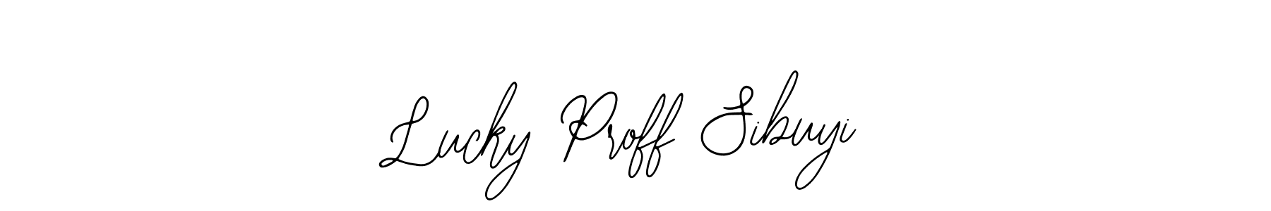 The best way (Bearetta-2O07w) to make a short signature is to pick only two or three words in your name. The name Lucky Proff Sibuyi include a total of six letters. For converting this name. Lucky Proff Sibuyi signature style 12 images and pictures png