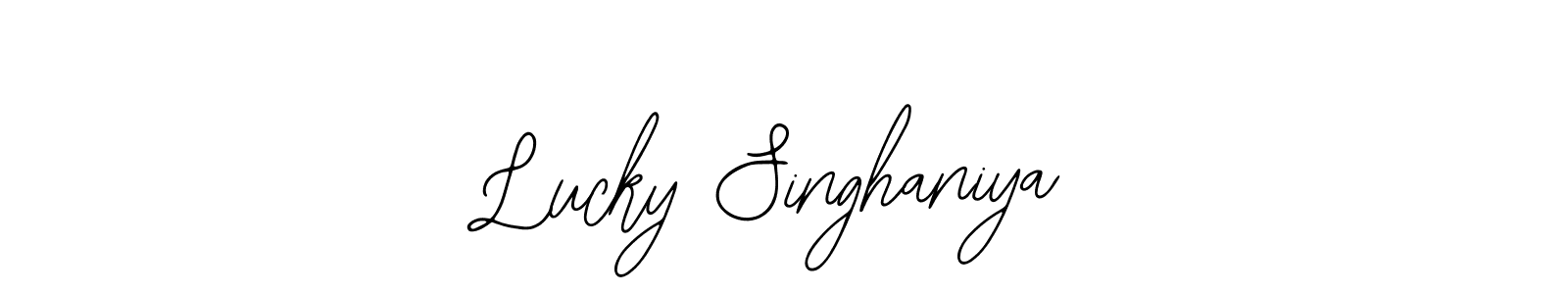 Make a beautiful signature design for name Lucky Singhaniya. Use this online signature maker to create a handwritten signature for free. Lucky Singhaniya signature style 12 images and pictures png