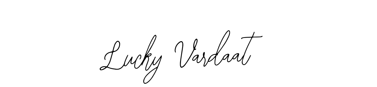 Make a beautiful signature design for name Lucky Vardaat. Use this online signature maker to create a handwritten signature for free. Lucky Vardaat signature style 12 images and pictures png