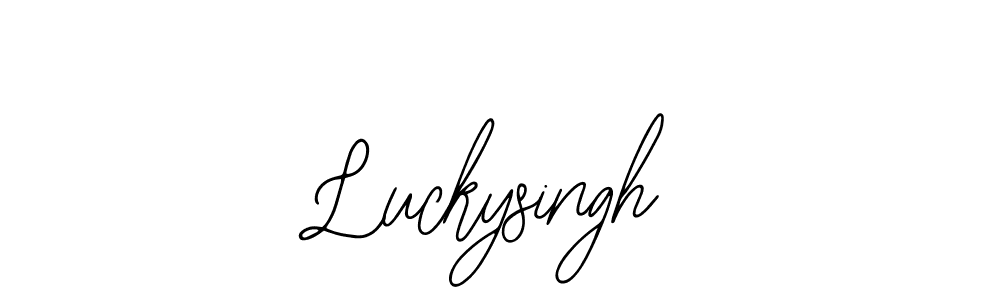 You can use this online signature creator to create a handwritten signature for the name Luckysingh. This is the best online autograph maker. Luckysingh signature style 12 images and pictures png