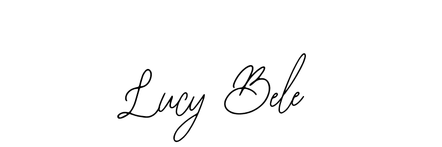 You should practise on your own different ways (Bearetta-2O07w) to write your name (Lucy Bele) in signature. don't let someone else do it for you. Lucy Bele signature style 12 images and pictures png