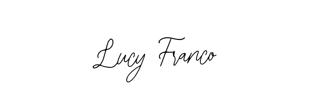 if you are searching for the best signature style for your name Lucy Franco. so please give up your signature search. here we have designed multiple signature styles  using Bearetta-2O07w. Lucy Franco signature style 12 images and pictures png