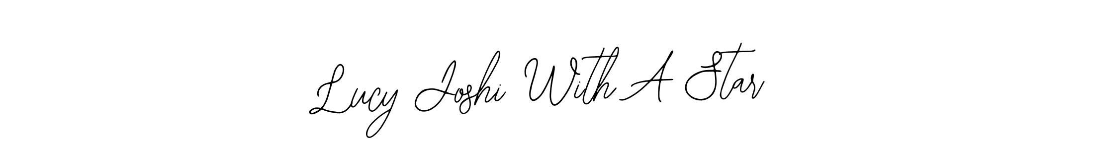 if you are searching for the best signature style for your name Lucy Joshi With A Star. so please give up your signature search. here we have designed multiple signature styles  using Bearetta-2O07w. Lucy Joshi With A Star signature style 12 images and pictures png