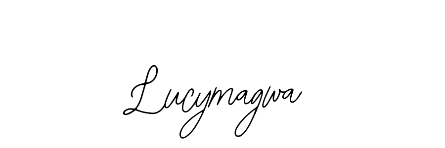 How to make Lucymagwa name signature. Use Bearetta-2O07w style for creating short signs online. This is the latest handwritten sign. Lucymagwa signature style 12 images and pictures png