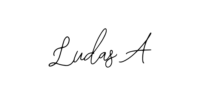 This is the best signature style for the Ludas A name. Also you like these signature font (Bearetta-2O07w). Mix name signature. Ludas A signature style 12 images and pictures png