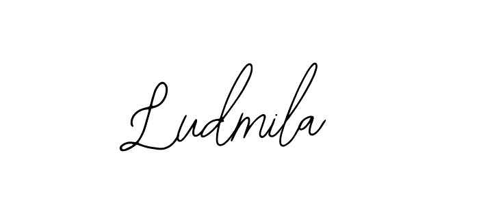 if you are searching for the best signature style for your name Ludmila. so please give up your signature search. here we have designed multiple signature styles  using Bearetta-2O07w. Ludmila signature style 12 images and pictures png
