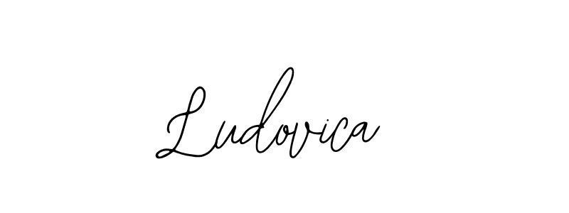 You should practise on your own different ways (Bearetta-2O07w) to write your name (Ludovica) in signature. don't let someone else do it for you. Ludovica signature style 12 images and pictures png