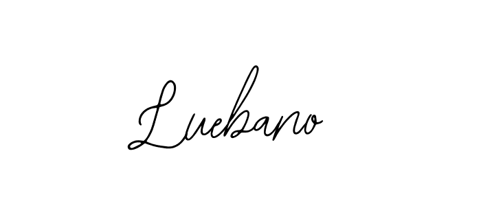 Make a beautiful signature design for name Luebano. With this signature (Bearetta-2O07w) style, you can create a handwritten signature for free. Luebano signature style 12 images and pictures png