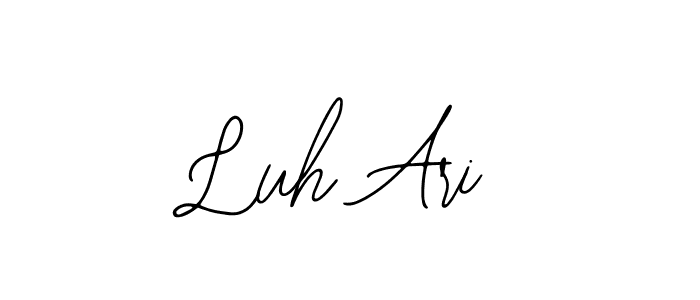 This is the best signature style for the Luh Ari name. Also you like these signature font (Bearetta-2O07w). Mix name signature. Luh Ari signature style 12 images and pictures png