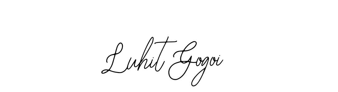 How to make Luhit Gogoi name signature. Use Bearetta-2O07w style for creating short signs online. This is the latest handwritten sign. Luhit Gogoi signature style 12 images and pictures png