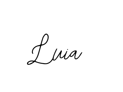 How to make Luia name signature. Use Bearetta-2O07w style for creating short signs online. This is the latest handwritten sign. Luia signature style 12 images and pictures png