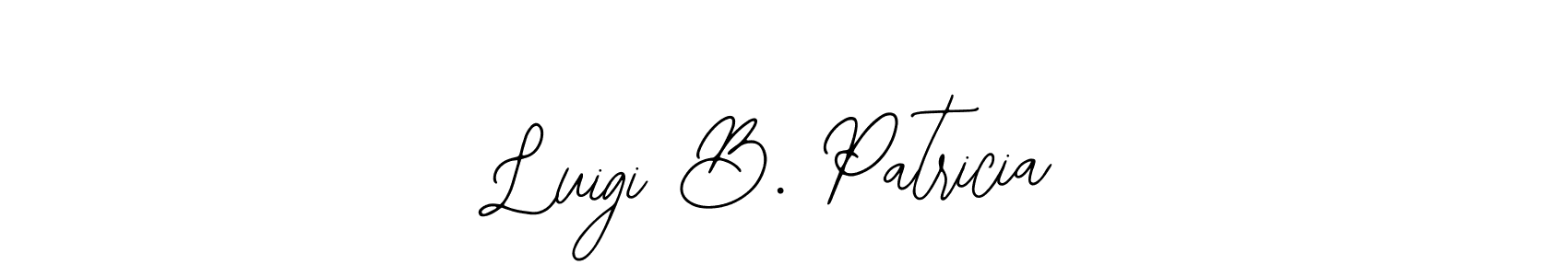 Create a beautiful signature design for name Luigi B. Patricia. With this signature (Bearetta-2O07w) fonts, you can make a handwritten signature for free. Luigi B. Patricia signature style 12 images and pictures png