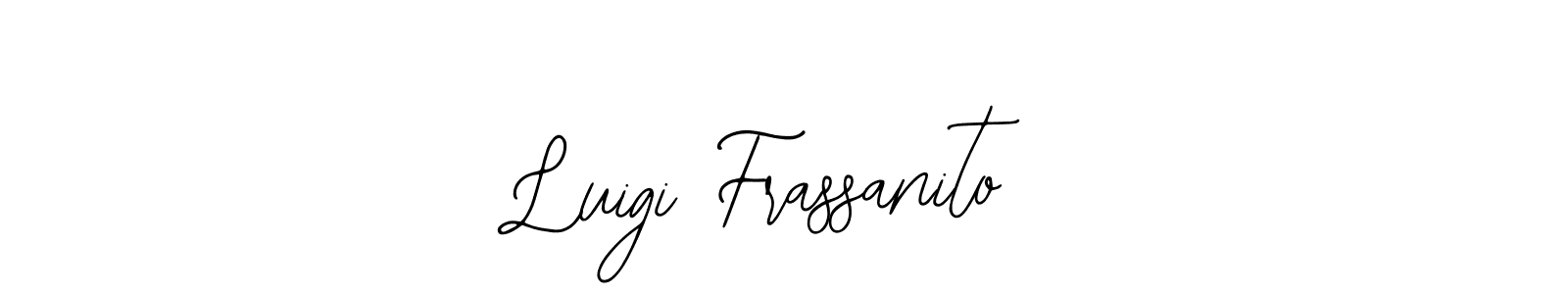 How to make Luigi Frassanito name signature. Use Bearetta-2O07w style for creating short signs online. This is the latest handwritten sign. Luigi Frassanito signature style 12 images and pictures png