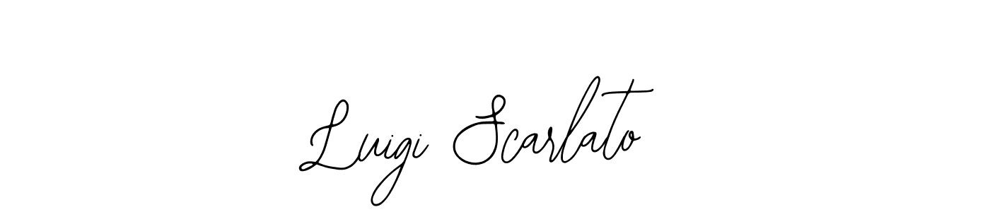 You should practise on your own different ways (Bearetta-2O07w) to write your name (Luigi Scarlato) in signature. don't let someone else do it for you. Luigi Scarlato signature style 12 images and pictures png