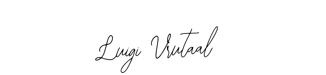 How to Draw Luigi Vrutaal signature style? Bearetta-2O07w is a latest design signature styles for name Luigi Vrutaal. Luigi Vrutaal signature style 12 images and pictures png