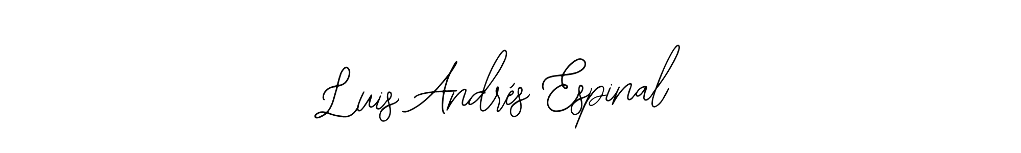 Create a beautiful signature design for name Luis Andrés Espinal. With this signature (Bearetta-2O07w) fonts, you can make a handwritten signature for free. Luis Andrés Espinal signature style 12 images and pictures png