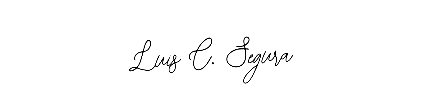 Similarly Bearetta-2O07w is the best handwritten signature design. Signature creator online .You can use it as an online autograph creator for name Luis C. Segura. Luis C. Segura signature style 12 images and pictures png