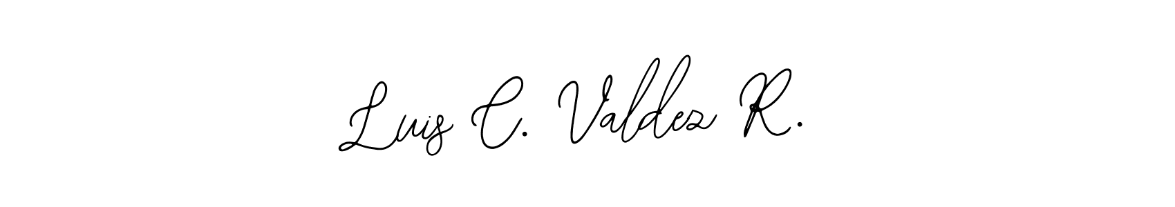 Design your own signature with our free online signature maker. With this signature software, you can create a handwritten (Bearetta-2O07w) signature for name Luis C. Valdez R.. Luis C. Valdez R. signature style 12 images and pictures png