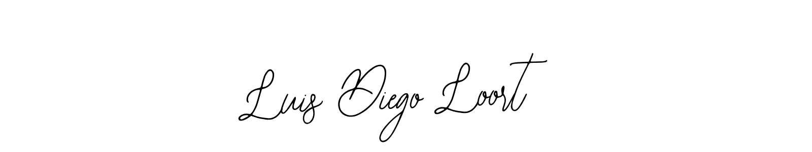 Similarly Bearetta-2O07w is the best handwritten signature design. Signature creator online .You can use it as an online autograph creator for name Luis Diego Loort. Luis Diego Loort signature style 12 images and pictures png