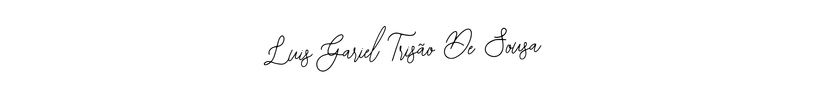 This is the best signature style for the Luis Gariel Trisão De Sousa name. Also you like these signature font (Bearetta-2O07w). Mix name signature. Luis Gariel Trisão De Sousa signature style 12 images and pictures png